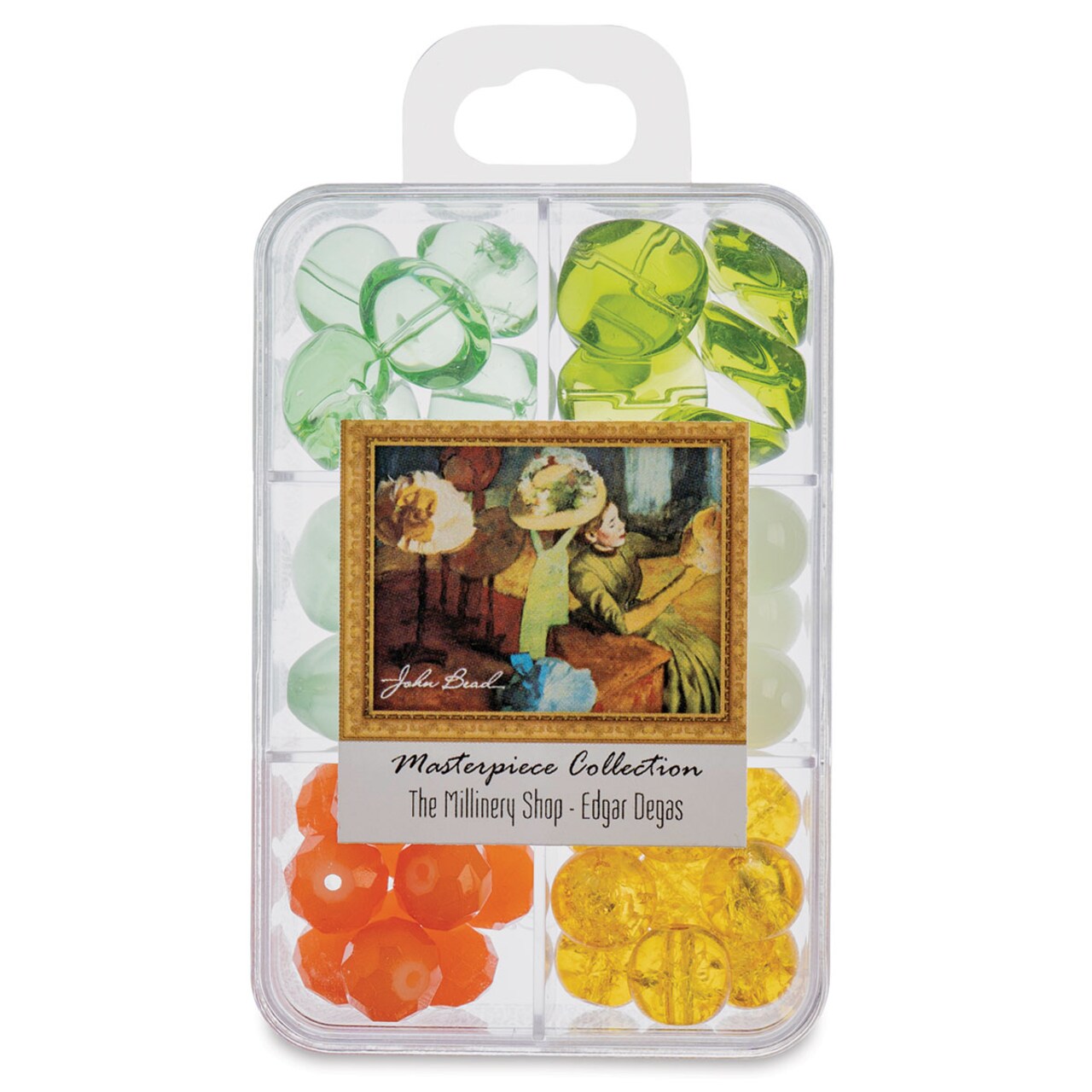 John Bead Masterpiece Collection Glass Bead Box - The Millinery Shop/Edgar Degas
